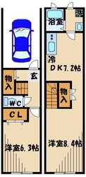 パーシモンハウスの物件間取画像